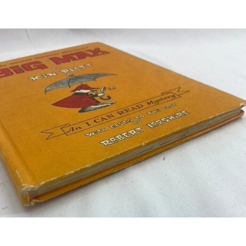 Vintage HTF Big Max by Kin Platt (1965 Hardcover I Can Read Mystery) 1st Edition